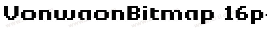 VonwaonBitmap 16p字体转换